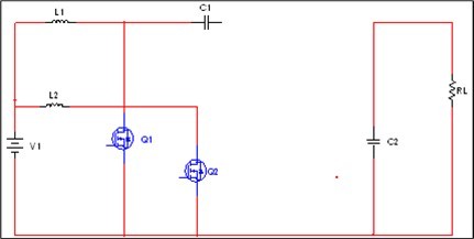  Proposed circuit diagram of boost converter at mode 1